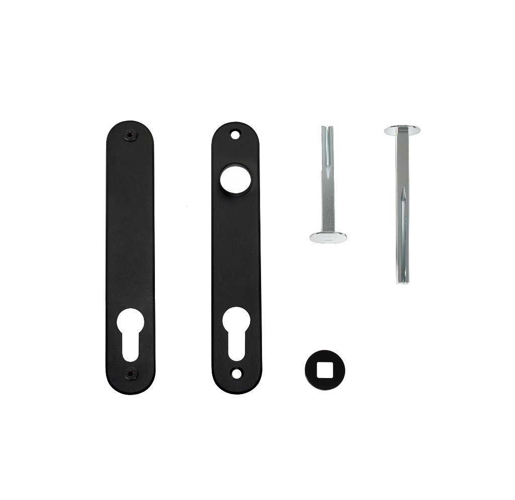 Set of cover plates for insert locks