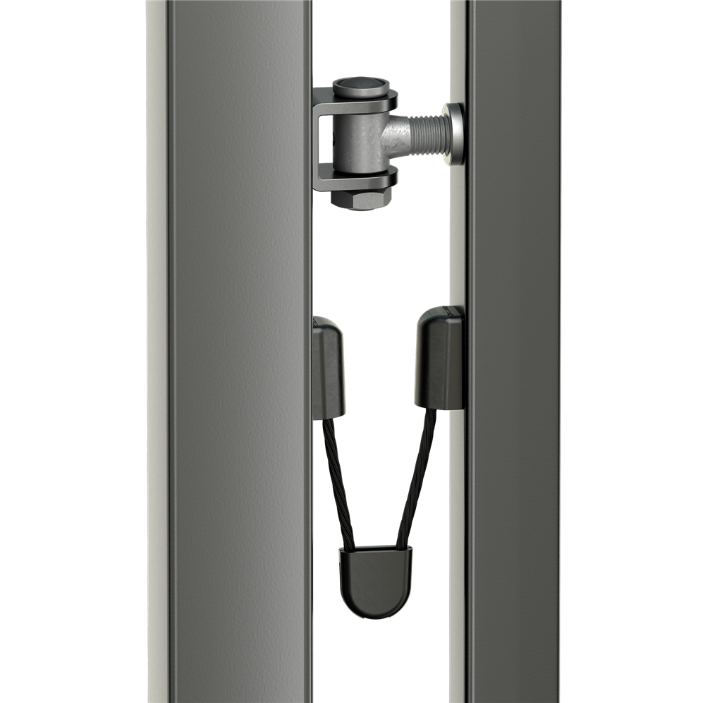 Stainless steel safety cable for gates up to 1,100 lbs