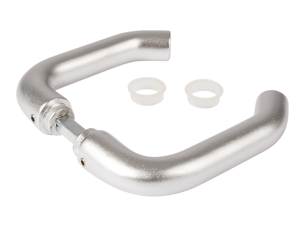 Anodized aluminum handle pair for insert locks
