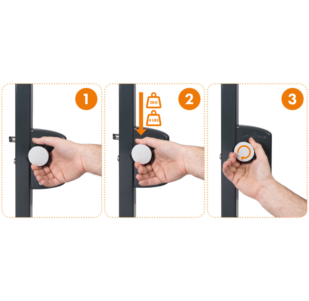 Childproof security knob