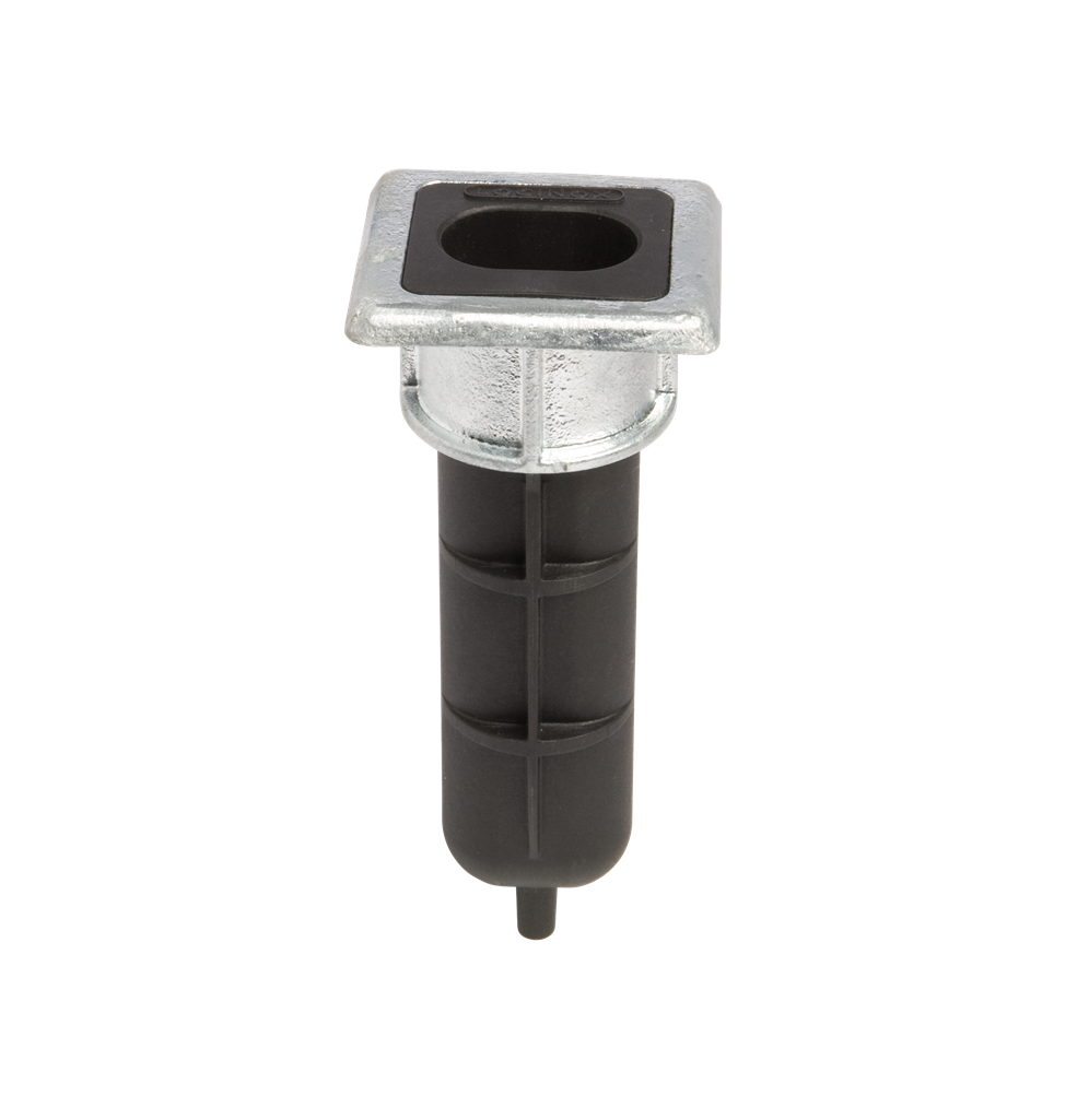 Economic ground catch for drop bolt