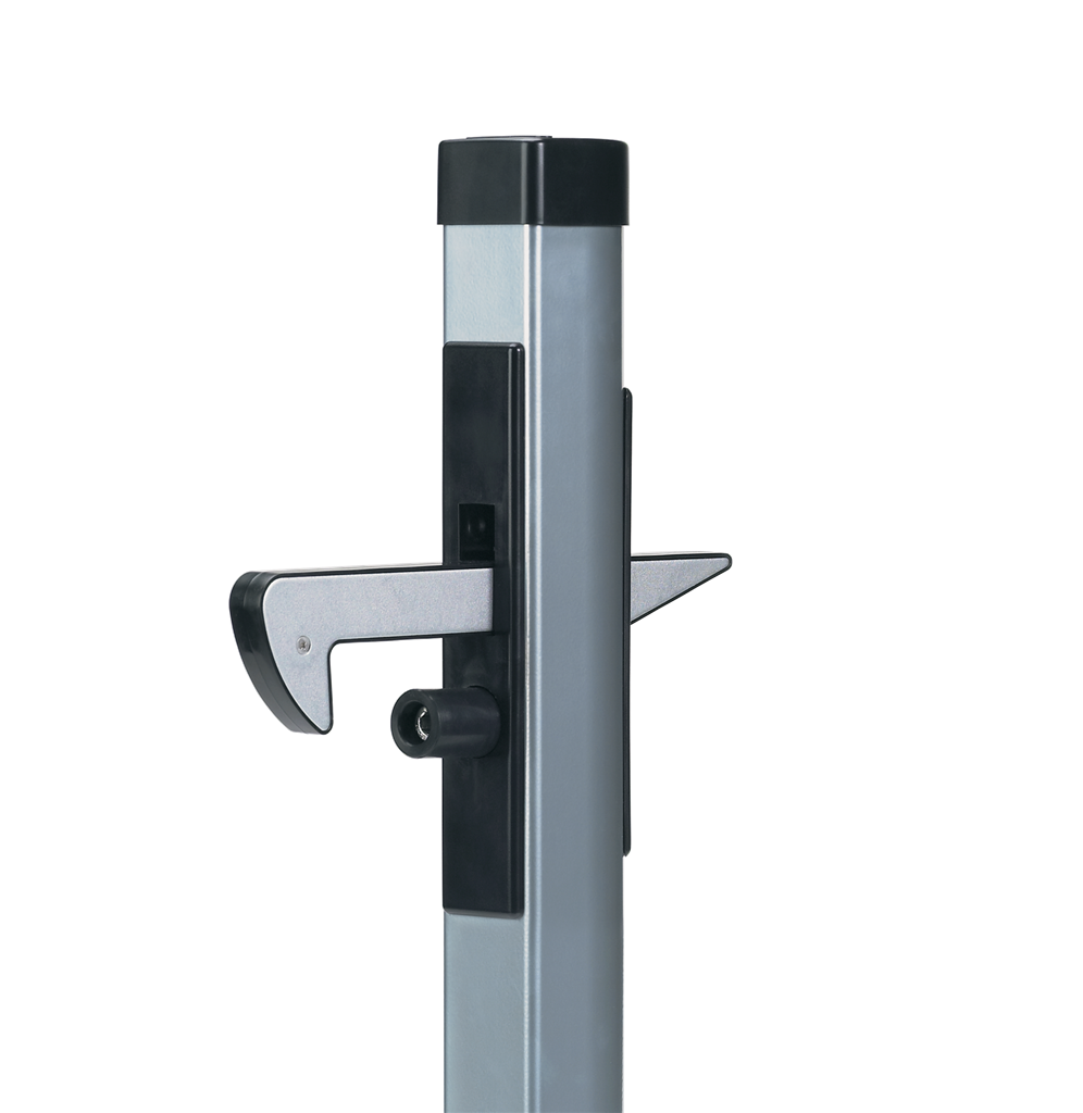 Gate hold-back catch in aluminum