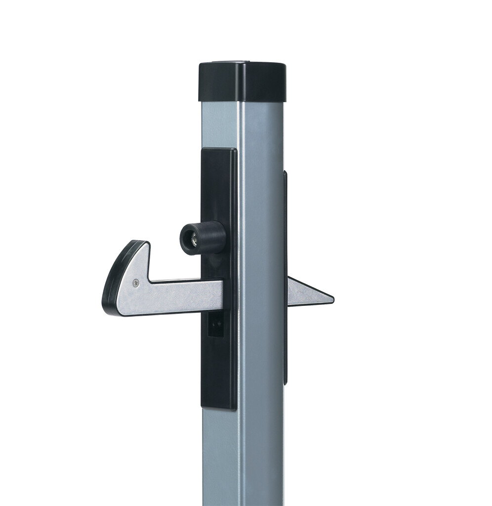 Gate hold-back catch in aluminum