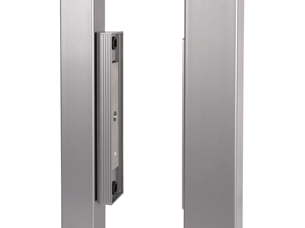 Integrated magnet lock for sliding gates