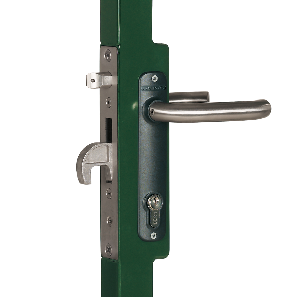 Mortise lock for ornamental gates, fits welding lock box