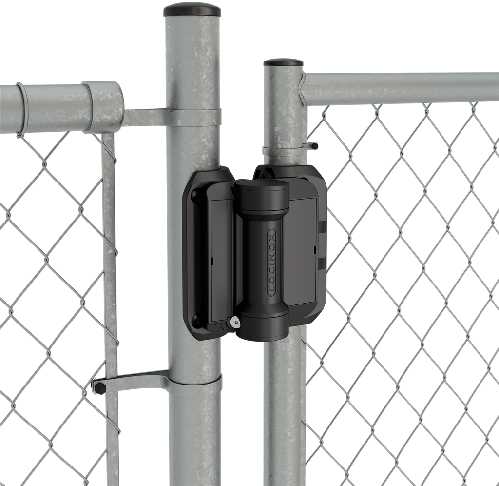 180° Spring hinge mounted with self-drilling screws 