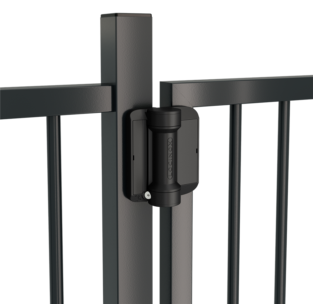 180° Spring hinge mounted with self-drilling screws 