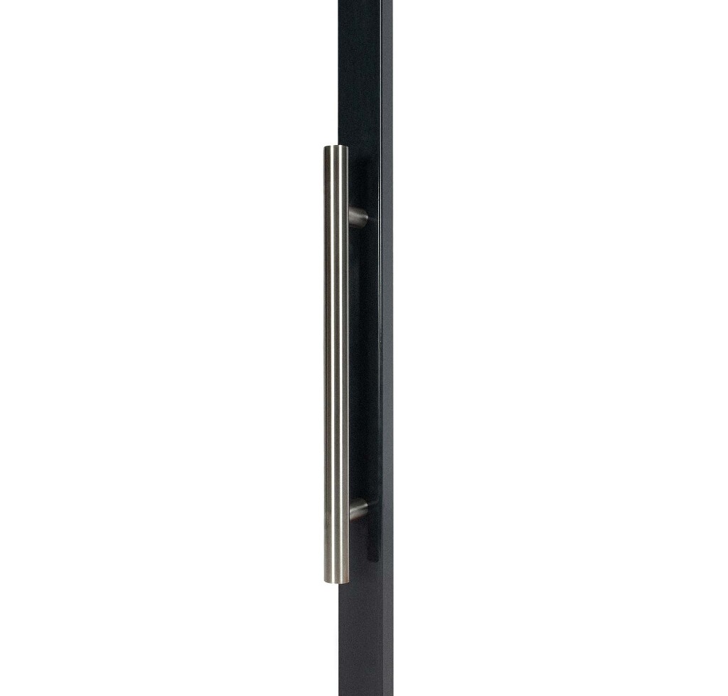 Fixed stainless steel handle
