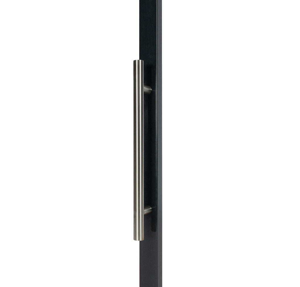 Fixed stainless steel handle