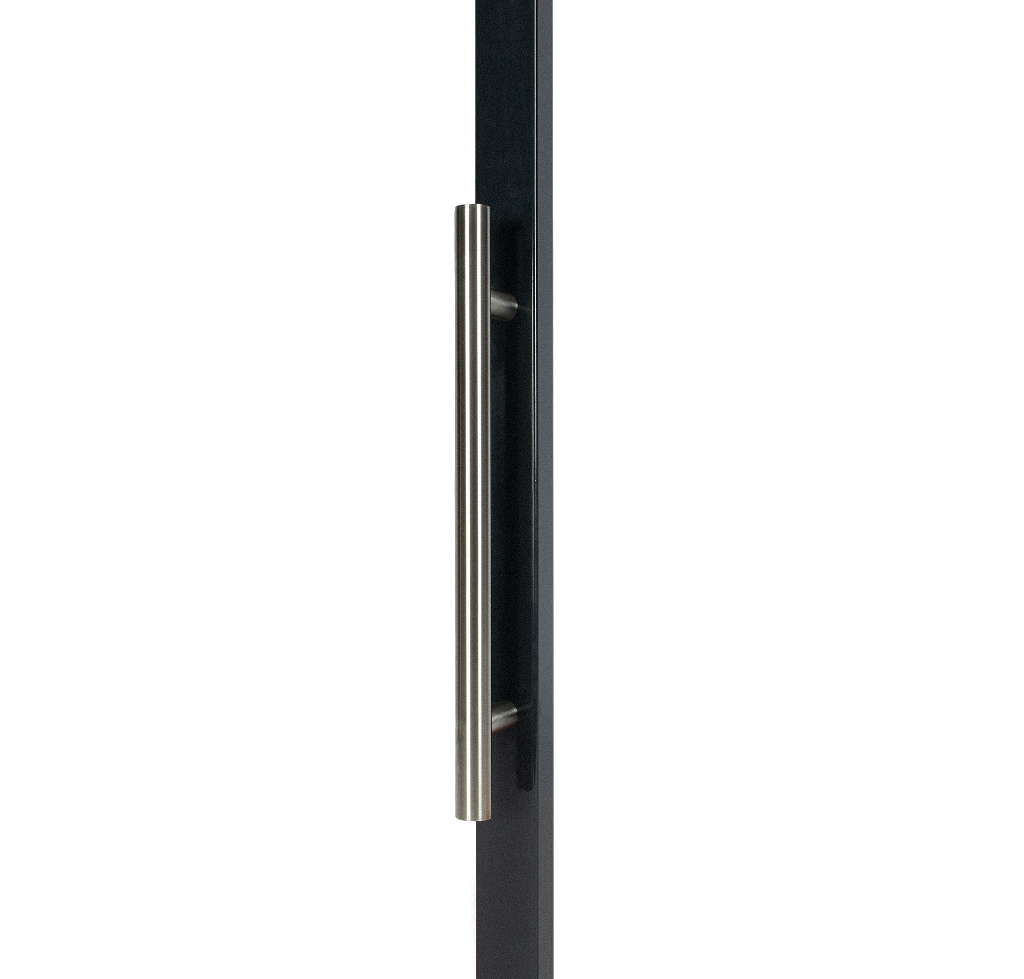 Fixed stainless steel handle
