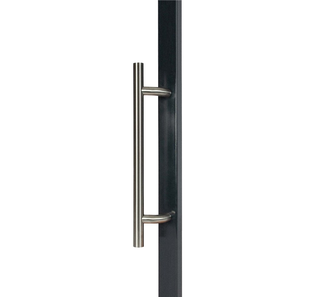 Fixed stainless steel handle