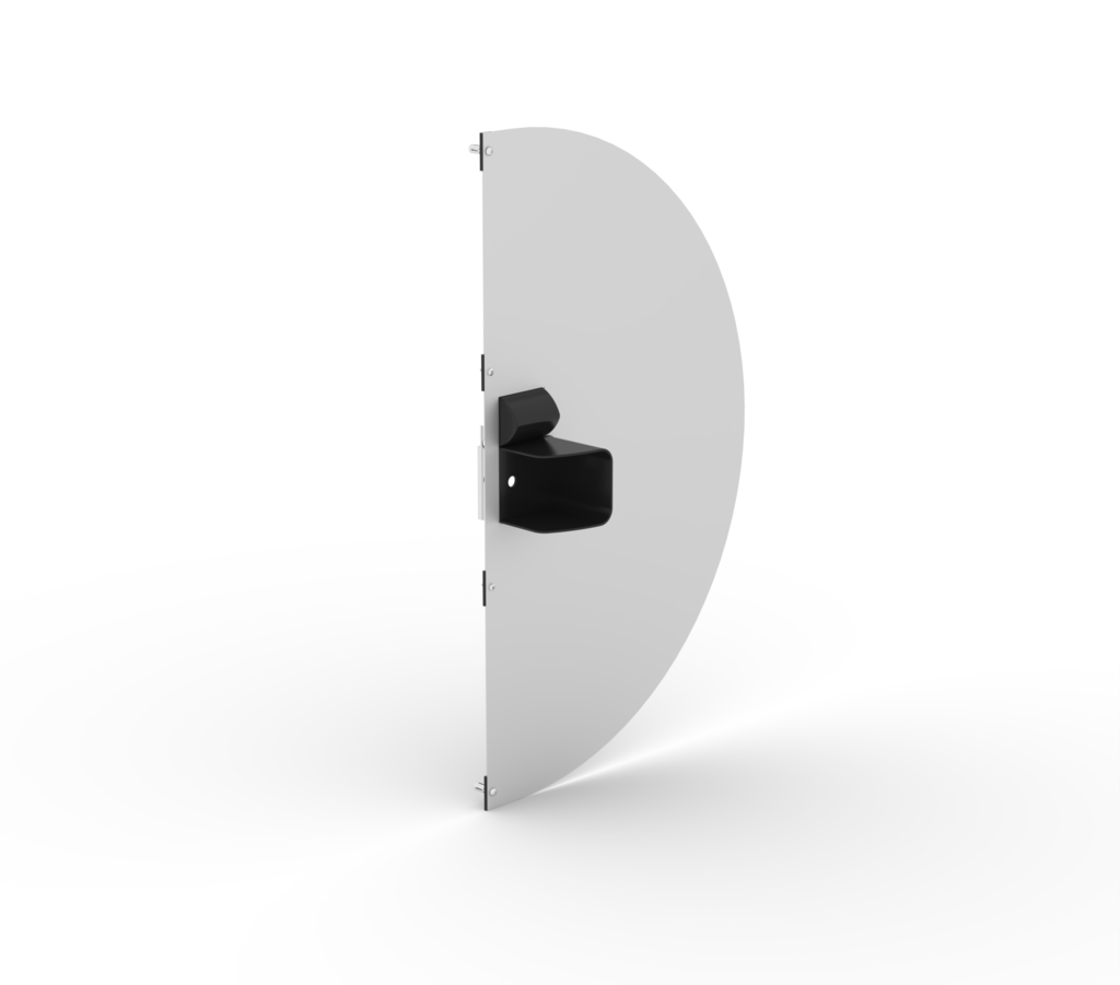 Security shroud for free exit code lock