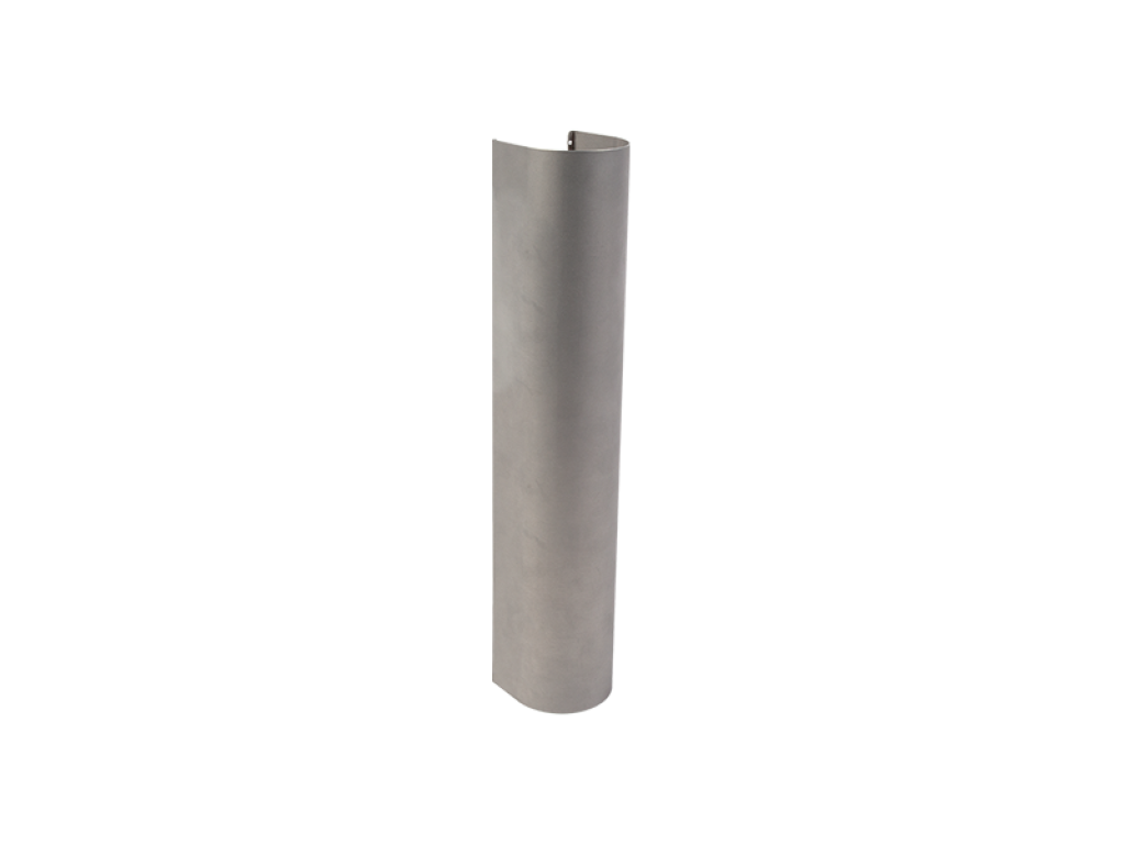 Uncoated aluminum cover for the Rhino and Verticlose-2 gate closers