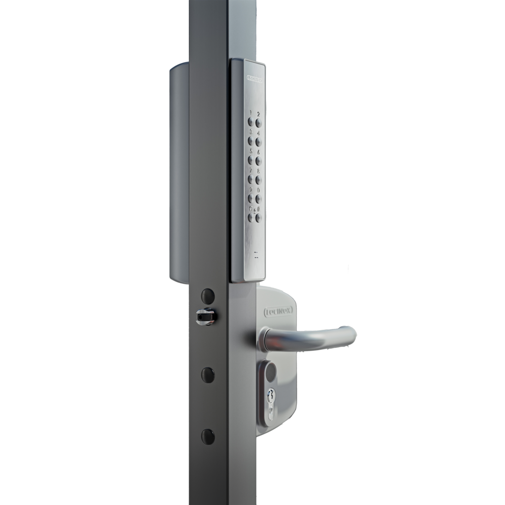 VOLTA - Surface mounted lock with external battery powered keypad