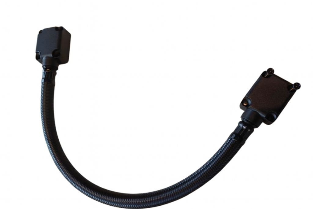 Reinforced, braided stainless steel guiding cable