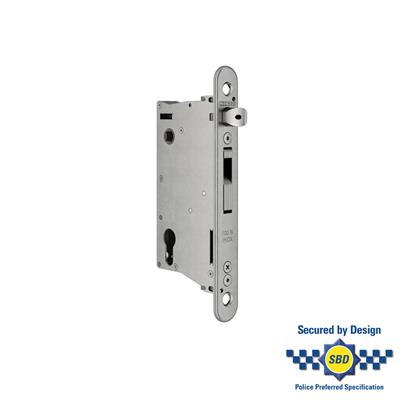 Insert lock with 2-3/8" backset for profiles of 3-1/8" or more