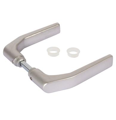 Handle pair in aluminum for insert locks