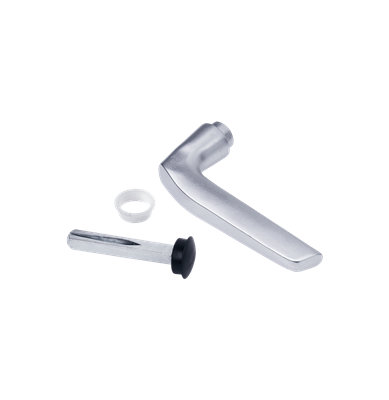 Modern half handle set in aluminum