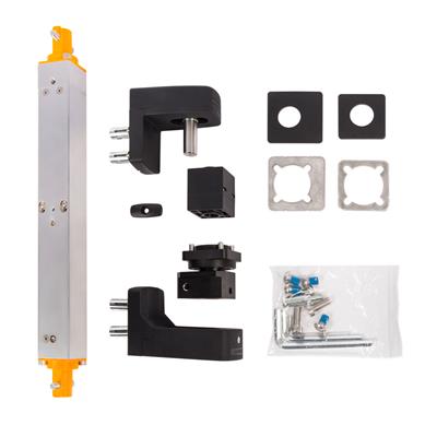 Invisible, built-in hydraulic gate closer