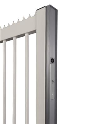 Aluminum finishing profile for sliding gates to combine with MAGUNIT 