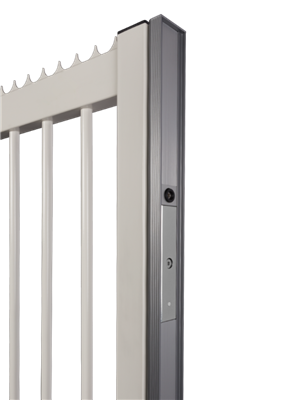 Aluminum finishing profile for sliding gates to combine with MAGUNIT 