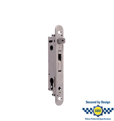 Mortise lock with 3/4" backset for profiles of 1-1/2" or more