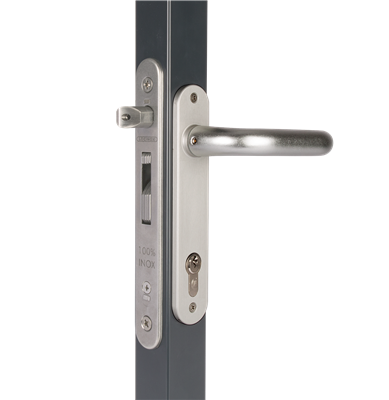 Mortise lock with 3/4" backset for profiles of 1-1/2" or more