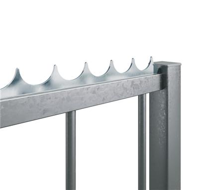 Electrogalvanized security strips to weld on