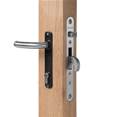 Mortise lock for wooden gates