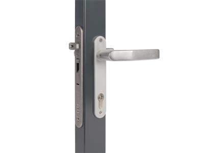 Insert lock with 1-9/16" backset for profiles of 2-3/8" or more