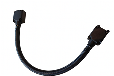 Reinforced, braided stainless steel guiding cable