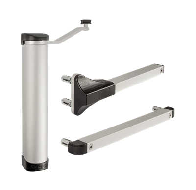 Compact 90° or 180° retrofit gate closer for gates up to 165 lbs