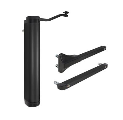 Heavy duty 90° or 180° retrofit hydraulic gate closer for gates up to 330 lbs