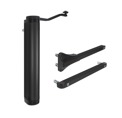 Heavy duty 90° or 180° retrofit hydraulic gate closer for gates up to 330 lbs