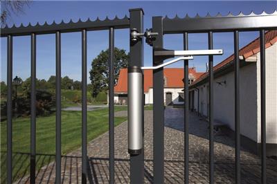 Heavy duty 90° or 180° retrofit hydraulic gate closer for gates up to 330 lbs
