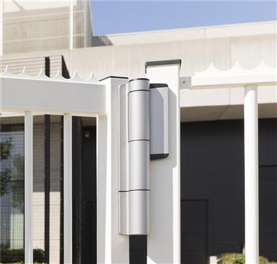 Ultra heavy duty 180° hydraulic gate closer and hinge for gates up to 440 lbs