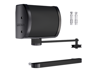 All-round hydraulic gate closer for wall and post mounting