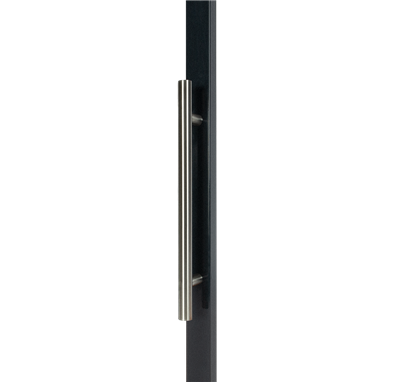 Fixed stainless steel handle