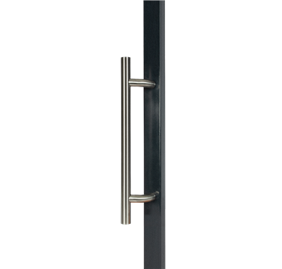 Fixed stainless steel handle