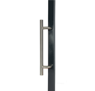 Fixed stainless steel handle
