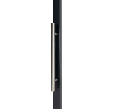 Fixed stainless steel handle