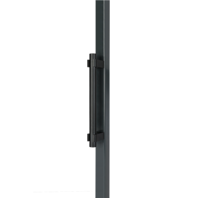 Fixed anodized aluminum handle