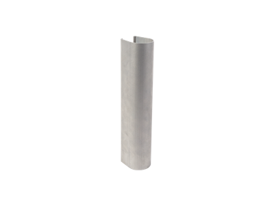 Uncoated aluminum shell for Lion gate closer