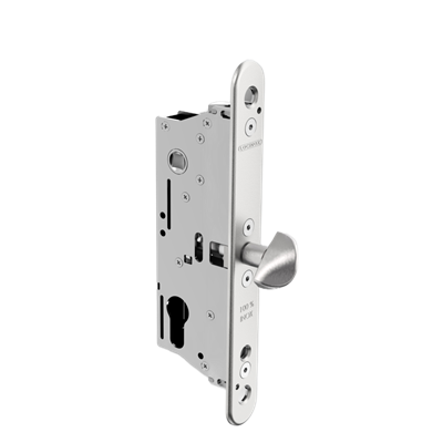 Insert lock with 1-9/16" backset for sliding gates, compatible with the SFKS insert keep