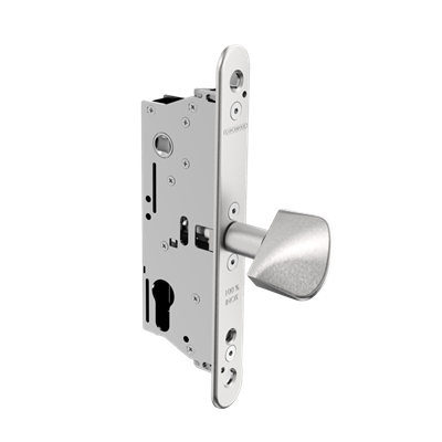 Insert lock with 1-9/16" backset for sliding gates, compatible with the SSKZ insert keep