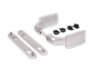 Aluminum anodized handle pair with free exit and blocking option