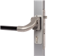 Aluminum push bar for insert locks