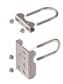 Galvanized bracket to mount Samson-2 to chain link fence