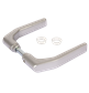 Handle pair in aluminum for insert locks