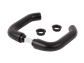 Black anodized aluminum handle pair for insert locks